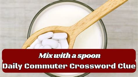 add with a spoon crossword clue